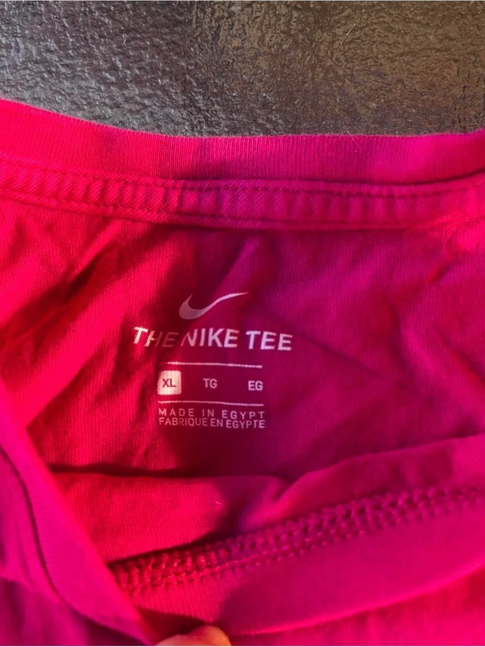Nike Women's Hot Pink Athletic Tank with White Swoosh